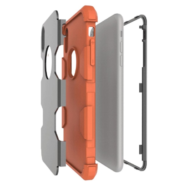 Beskyttende Hybrid cover fra LEMAN til iPhone XR Rosa/Svart Rosa/Svart