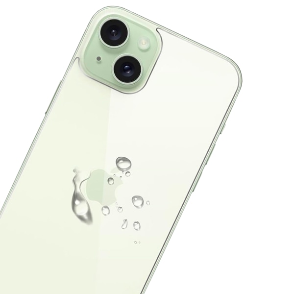 2-pack iPhone 15 Hydrogel Baksida Skärmskydd Transparent