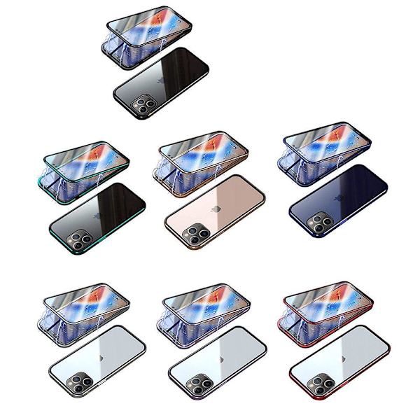 iPhone 12 Pro Max - Beskyttende magnetisk dobbeltskal Lila
