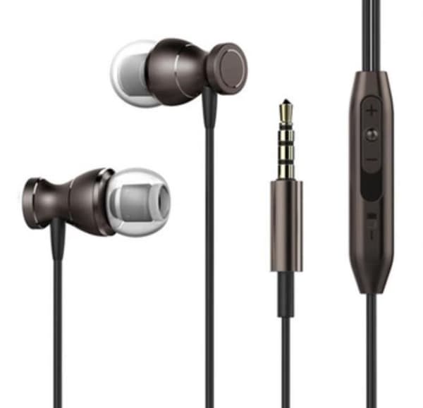 TOMKAS In-ear Magnetic Earphone With Mic In-lineControl Silver/Grå