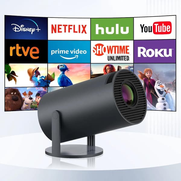 HY300Pro  Smart projektor med Android TV & 350 ANSI Vit