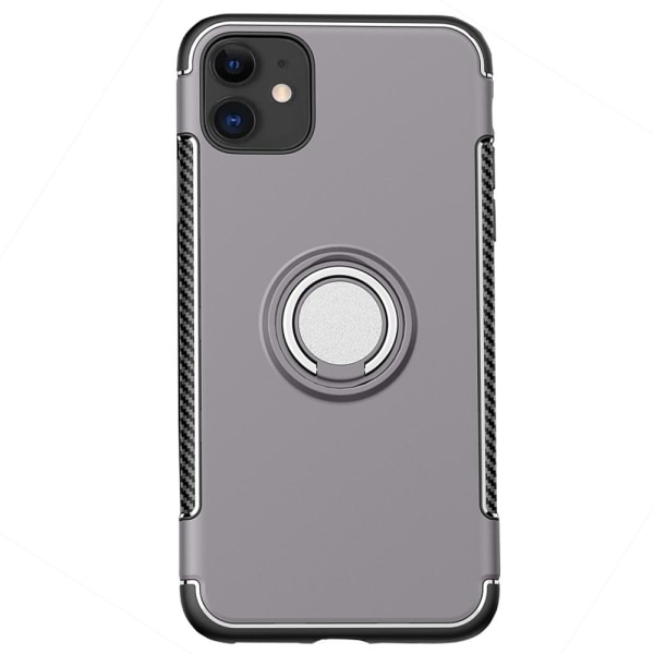 iPhone 12 - Praktisk cover med ringholder FLOVEME Grey