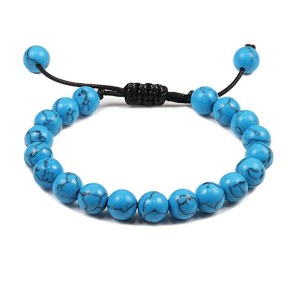 Hållbart Stenkulors Armband Black Pine Light Blue