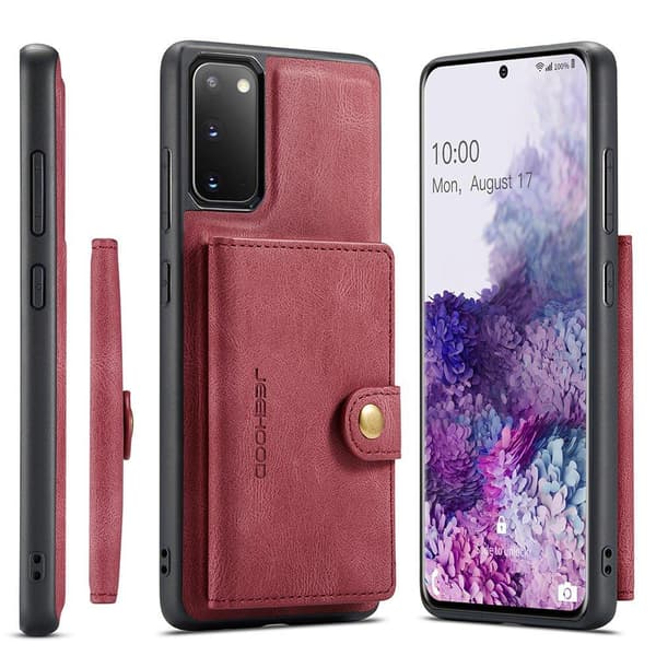 Samsung Galaxy S20 FE - Etui med kortholder Brun