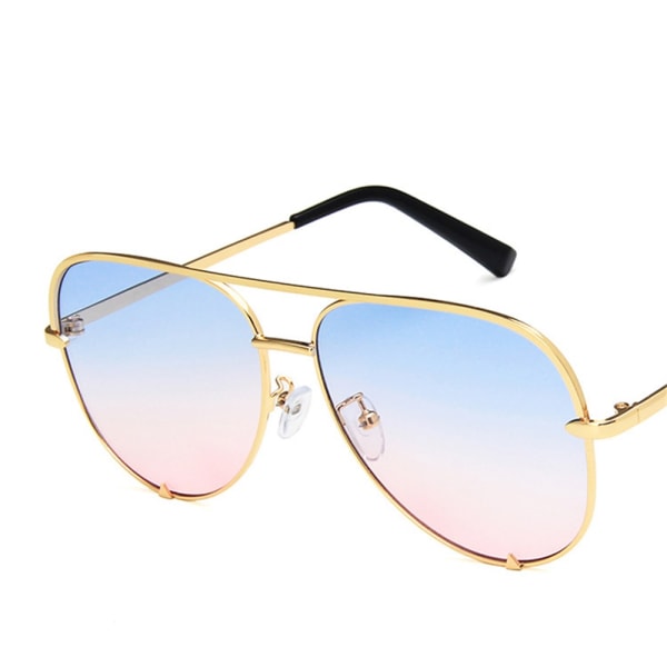 Eleganta Solglasögon som är Polariserade Guld/Lila