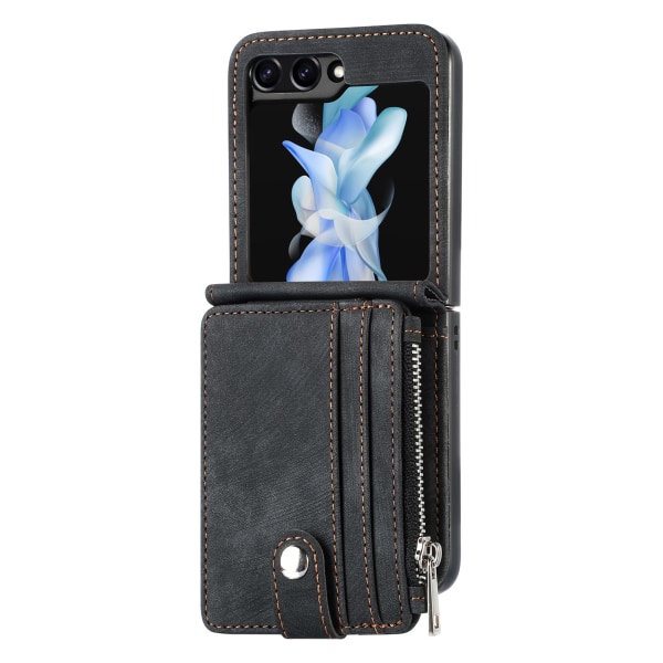 Galaxy Z Flip 5 5G - 2 in 1 Plånboksfodral med kortfack Lila