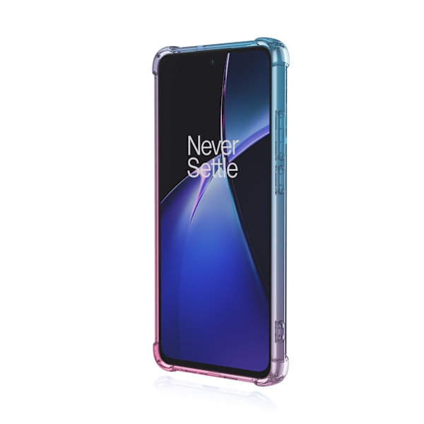 OnePlus Nord CE 4 Lite 5G - Stöttåligt Skal i Silikon-Gel Rosa/Grön