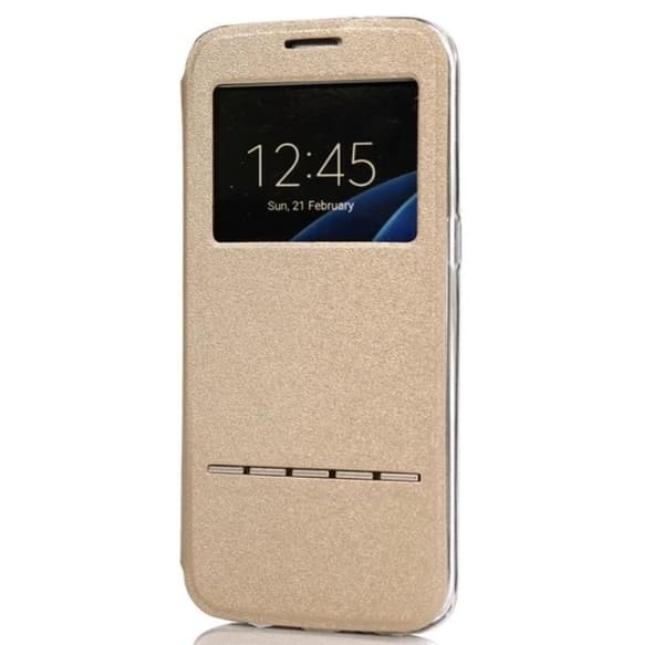 LG G5 Smartfodral med Fönster och Svarsfunktion Blå