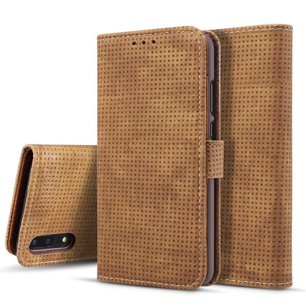 Plånboksfodral i Retrodesign från LEMAN till Huawei P20 Blå