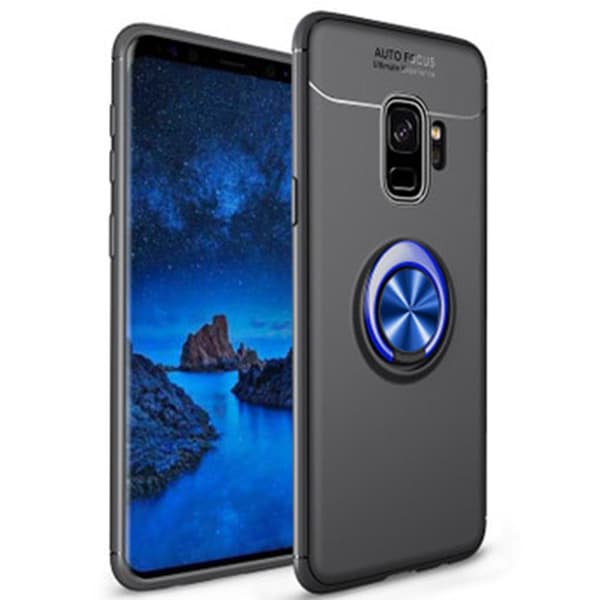 Samsung Galaxy A6 2018 - AUTO FOCUS - Skal med Ringhållare Blå/Blå Blå/Blå