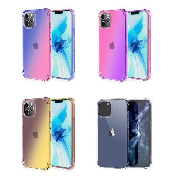 iPhone 13 Pro Max - Silikonskal Blå/Rosa