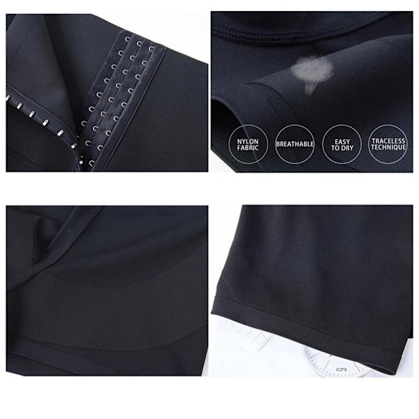 Sport Yoga Leggings Hög Midja Svart M