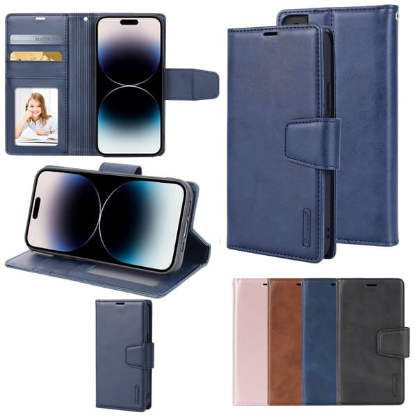 iPhone 17 - Elegant 2-i-1 Plånboksfodral som Ger Allt i Ett Svart