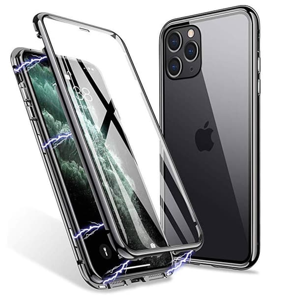 iPhone 11 Pro - Exklusivt Heltäckande Floveme Magnetiskt Skal Blå