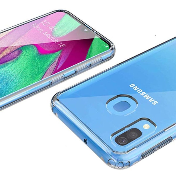 Samsung Galaxy A40 - Beskyttende silikonecover (FLOVEME) Transparent/Genomskinlig Transparent/Genomskinlig