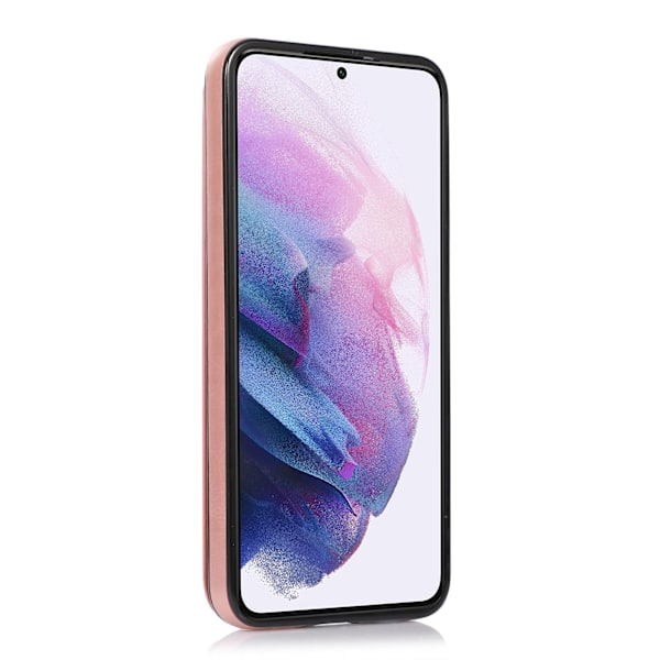 Samsung Galaxy S22 - Etui med kortholder Rosaröd