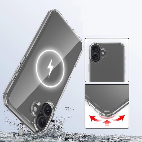 iPhone 16 - Magnetiskt Skal med Totalt Skydd