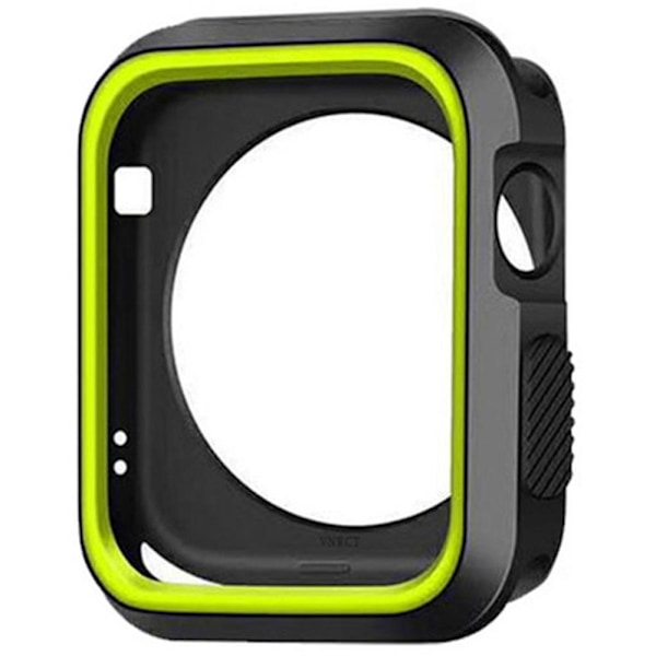 iWatch 4/5 - Stilrent Skyddande TPU Skal Svart/Grön 44mm