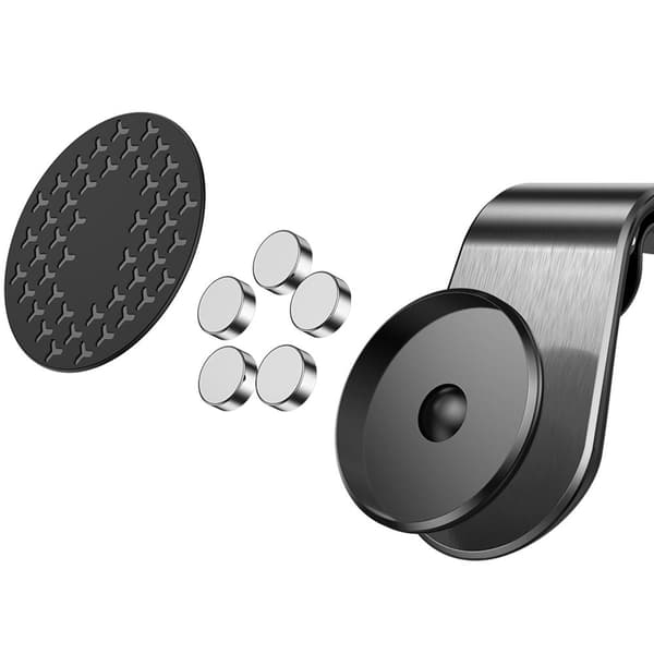 Säker Magnetisk Mobilhållare för Bil Silver