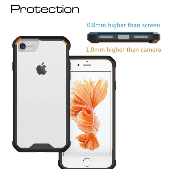 Tyylikäs iskunkestävä hybridikotelo LEMAN iPhone 7:ltä (MAX PROTECTION) Grön