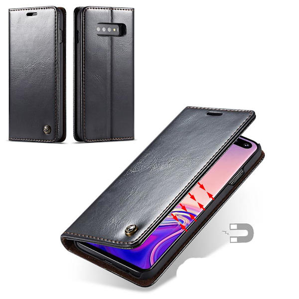 Samsung Galaxy S10e - Praktiskt Plånboksfodral (ONYX) Röd
