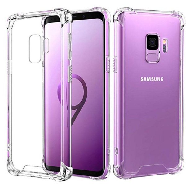 Samsung Galaxy S9 - Stødabsorberende Floveme Silikone Cover Rosa/Lila