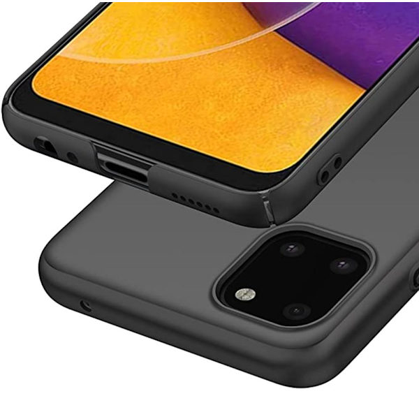 Samsung Galaxy A22 5G - Mattbehandlat Silikonskal Black