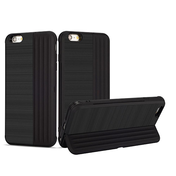 Klassiskt Skal med korthållare från LEMAN - iPhone 6/6S Plus Blå Blå