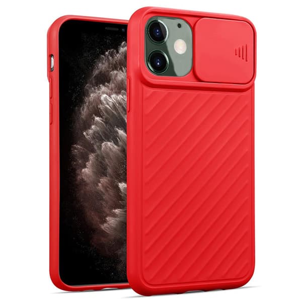 iPhone 12 - Beskyttelsescover med kamerabeskyttelse Orange
