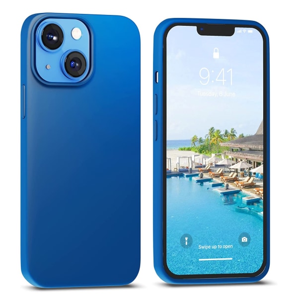 iPhone 14 - Tunt Skyddande Silikonskal LEMAN Grön