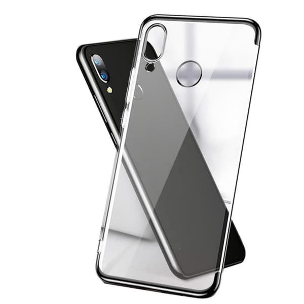 Huawei P Smart 2019 - Skyddande Silikonskal (FLOVEME) Silver Silver