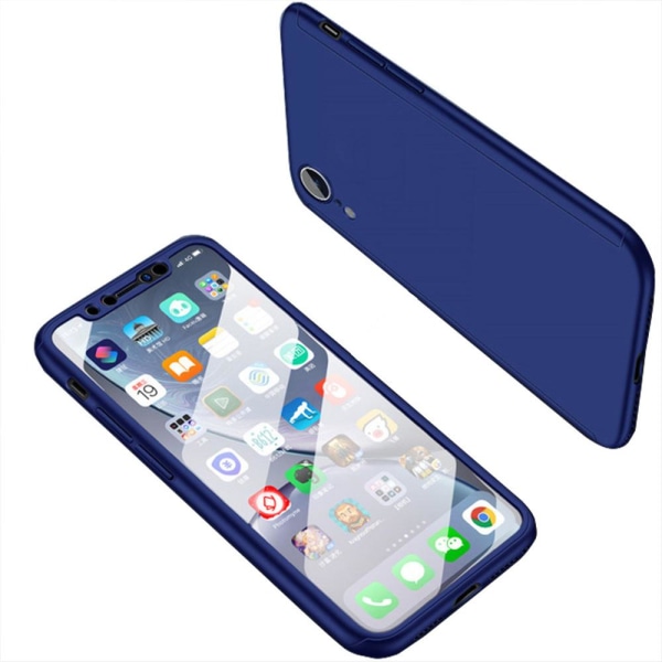 iPhone XR - Skyddande Floveme Dubbelskal Blå