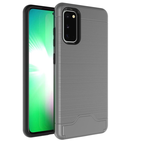 Samsung Galaxy S20 - JENSEN Skal med Kortfack Green Grön