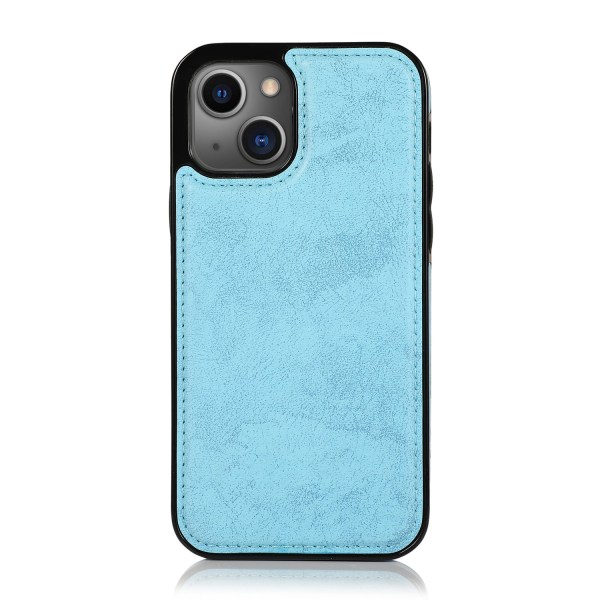 iPhone 15 Plus - PU-nahkainen lompakkokotelo, jossa 3 korttipaikkaa Black