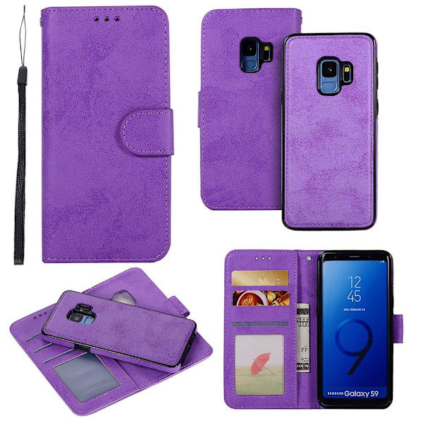 Smart etui med dobbeltfunktion til Samsung Galaxy S9 Brun