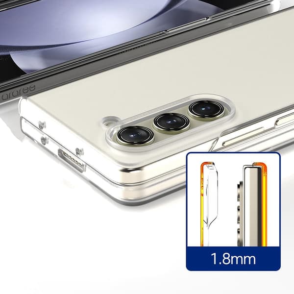 Samsung Galaxy Z Fold 7 Greppvänligt Smart Mobilskal Transparent