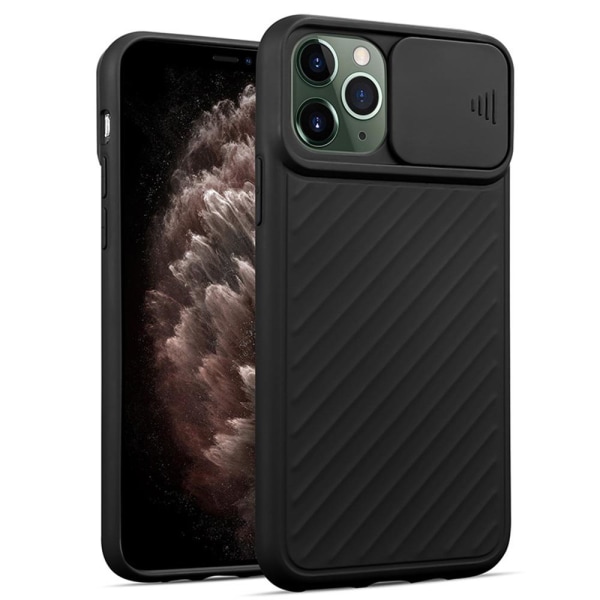 iPhone 11 Pro - Stilfuldt smart cover med kamerabeskyttelse Röd