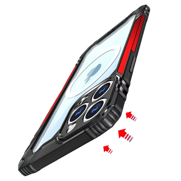 iPhone 12 Pro Max - Professionellt Skyddande Skal Röd