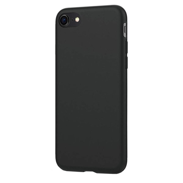 iPhone 7 - Stilrent Mattbehandlat Silikonskal Svart