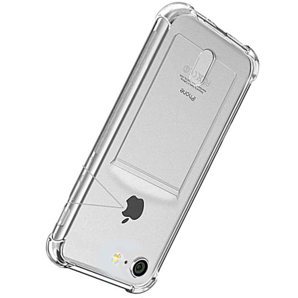 Huolellisesti suunniteltu suojakotelo korttikotelolla - iPhone 8 Transparent