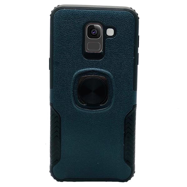 Samsung Galaxy A8 2018 - Stilsäkert Skal med Ringhållare (LEMAN) Roséguld