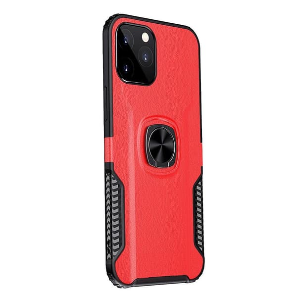 iPhone 12 Pro - LEMAN Skal med Ringhållare Roséguld
