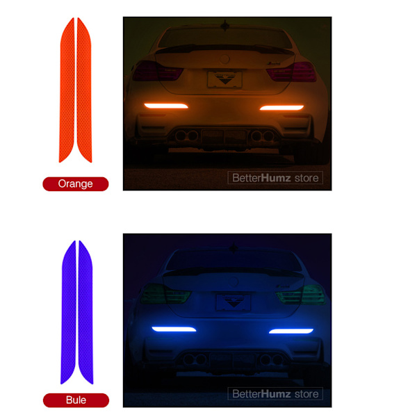 Hållbara 4-Pack Reflexremsor Orange