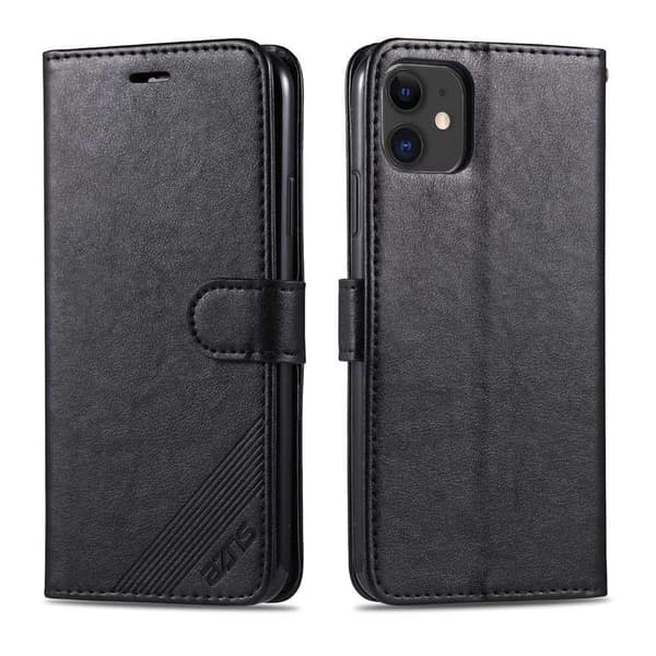 iPhone 12 Mini - Plånboksfodral (Yazunshi) Svart