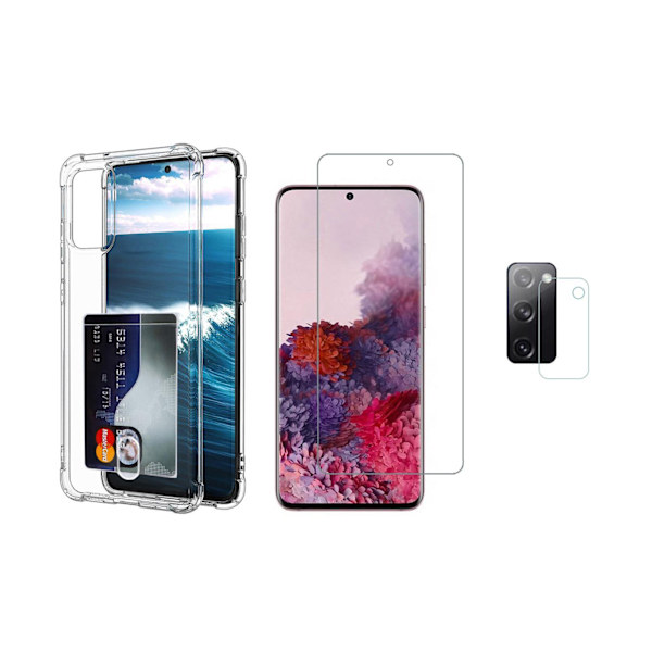 Samsung Galaxy S20 FE 1 Set Skal + Skärmskydd + Kameralinsskydd Transparent