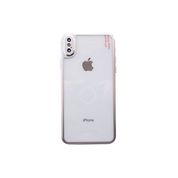 iPhone XR skjermbeskytter foran og bak aluminium 9H HD-Clear Silver