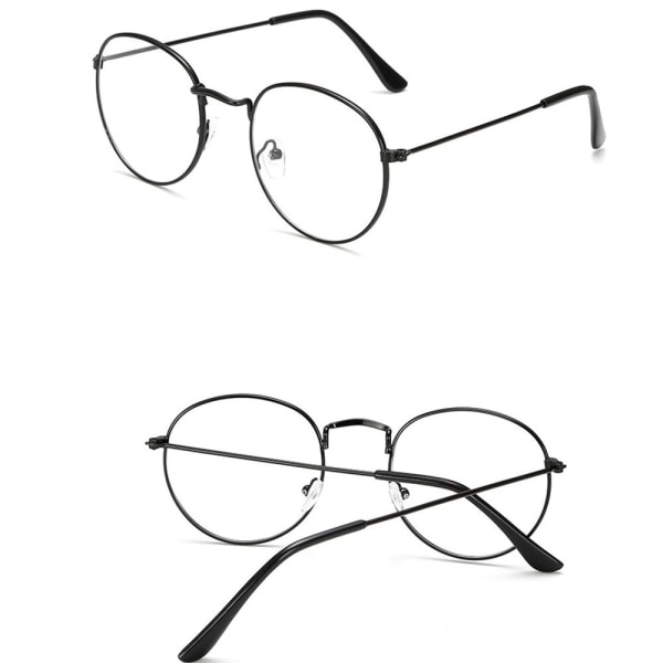 Mode Glasögon med Platta Glas Silver