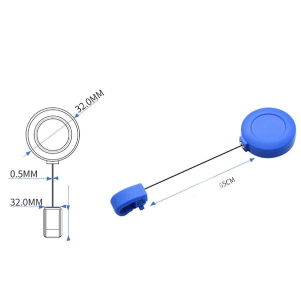 Utdragbar Korthållare/Nyckelhållare Blå