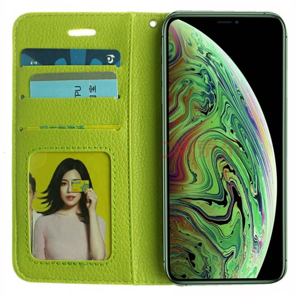 iPhone 11 Pro - Effektivt Nkobee Wallet Cover Blue Blå