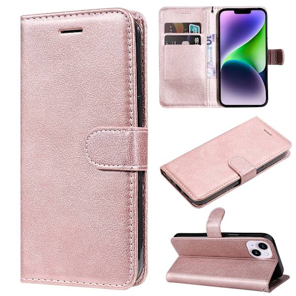 iPhone 14 - Floveme Plånboksfodral Brun